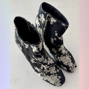 Sol Sana Floral Aluminum Heeled Boots – Size 38